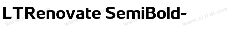 LTRenovate SemiBold字体转换